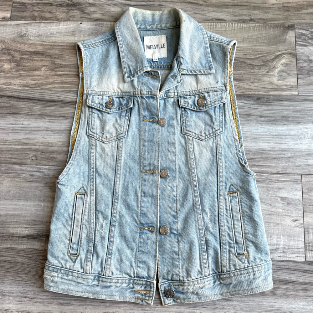Brandy Melville Light Blue Denim Vest